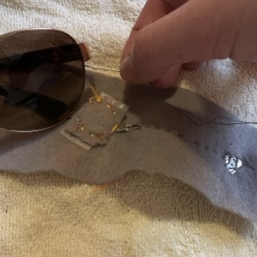 I thought the sunglasses would be conductive because they look like metal but whatever plating or coating it has means it wasnt conductive.