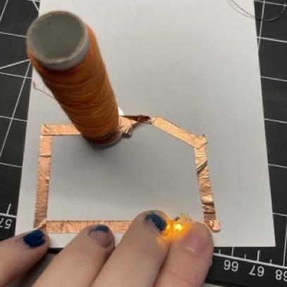 single circuit. The thread is to hold stuff down.