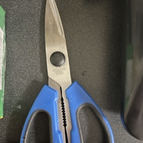 cutting open the plastic on a package and then clicking the scissors a few times. It has a sliding crisp sort of sound, the first one had an intresting quality that i couldnt replicate because the tension on the fabric was lost.