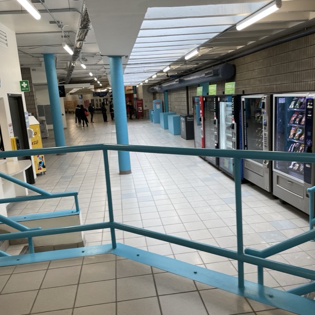 The communal area by the tims on campus on a quiet sunday. It was still suprisingly chatty