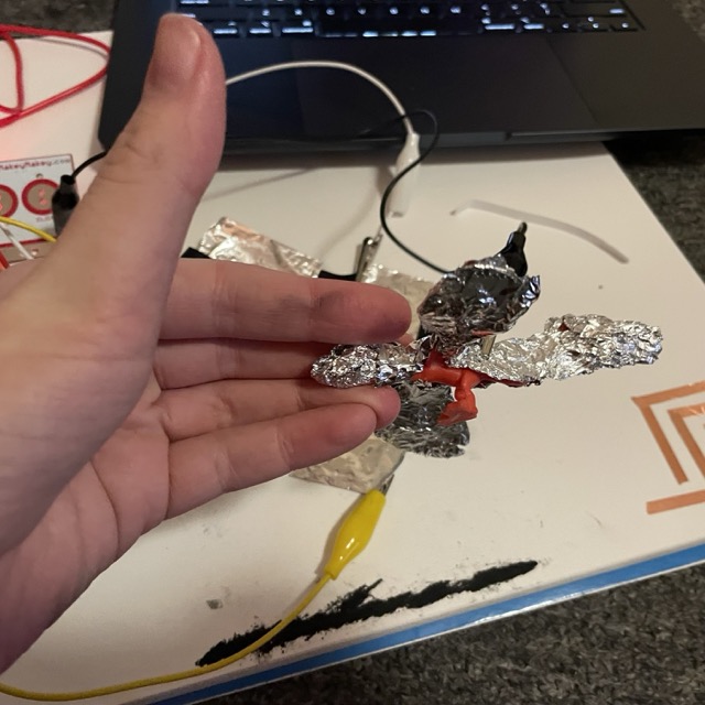 an image of the dragon controller. There is a seperate image because due to it being covered in tinfoil, it is a bit harder to see in some of the subsequent videos.