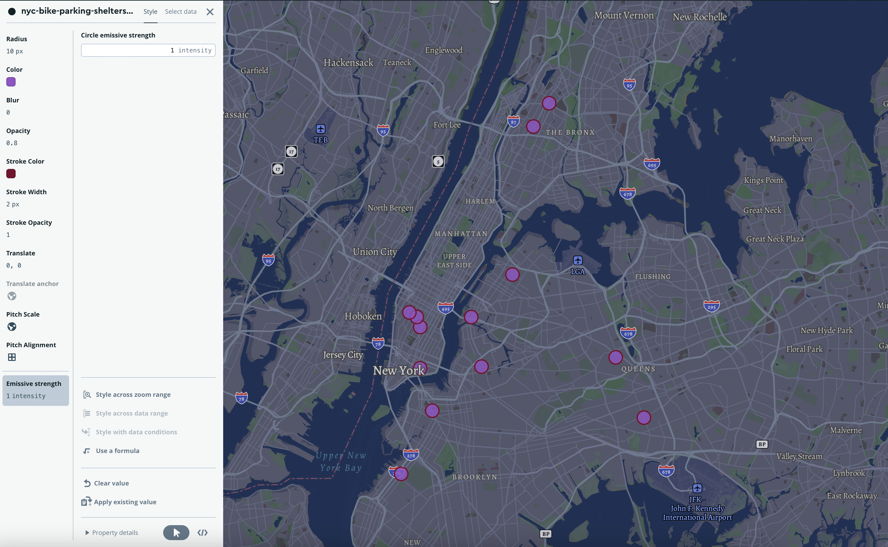following a tutorial on putting down points of intrest by mapbox while I try to understand interface differences