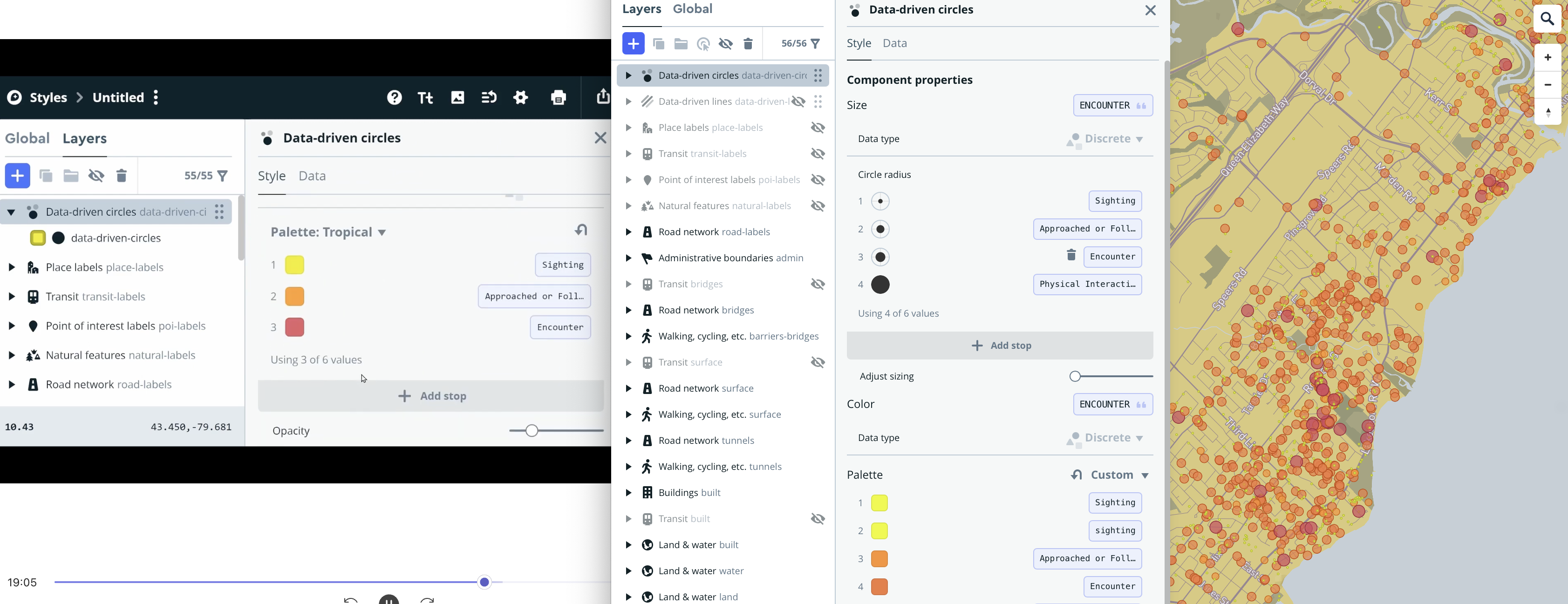 following the mapbox tutorial using data driven circles