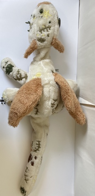 one of the objects I plan to scan as A starting point for formstorming 2- it is sentimental because it is the first full size stuffed animal I made